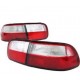 Red & Clear SI Style Tail Lights For 1992-1995 Honda Civic 2/4 Door 