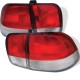 Red & Clear SI Style Tail Light Set For 1996-1998 Honda Civic 