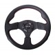 NRG Race Series 320mm Leather Steering Wheel With Red Stitching