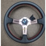 Nardi Titanium Style Suede 350mm Steering Wheel 6 Bolt
