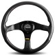 Momo Tuner Steering Wheel 350mm Black with Red Stitch