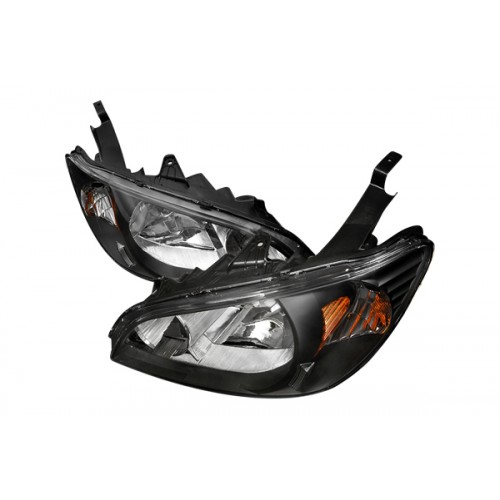 thumbnail image 2 of Maxcomotors Smoke Headlights For 2004-2005 Honda Civic 2/4 Door – Pair Left+Right, Chrome Housing 2 of 5